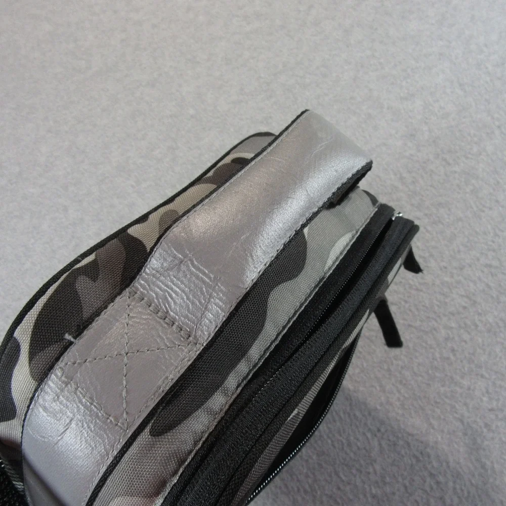 Pottery Barn Kids Lunch Box OS Gray Camo Insulated‎ Lunch Bag Pockets